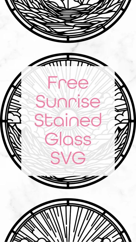 Free Sunrise Stained Glass SVG - Craft with Cartwright Easy Stained Glass Projects Free Printable, Easy Stained Glass Projects, Stained Glass Svg, Glass Projects, Stained Glass Projects, Svg Free Files, Free Svg, Svg Files, Svg File