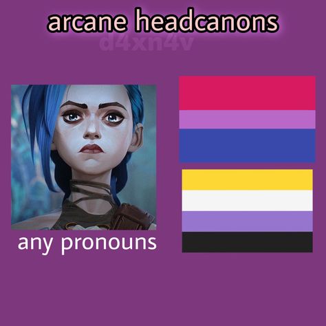 Jinx Arcane Headcanons, Jinx Headcanons, Arcane Headcanons, Arcane Brainrot, Character Headcanons, Arcane Memes, Arcane Vi, Get Jinx, Jinx Arcane