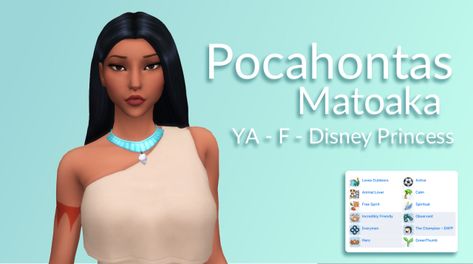 Sims 4 Pocahontas Cc, Sims 4 Native American, Sims 4 Native American Cc, Disney Princess Collection, Sims Medieval, Disney Pocahontas, Princess Collection, The Skin, Pocahontas