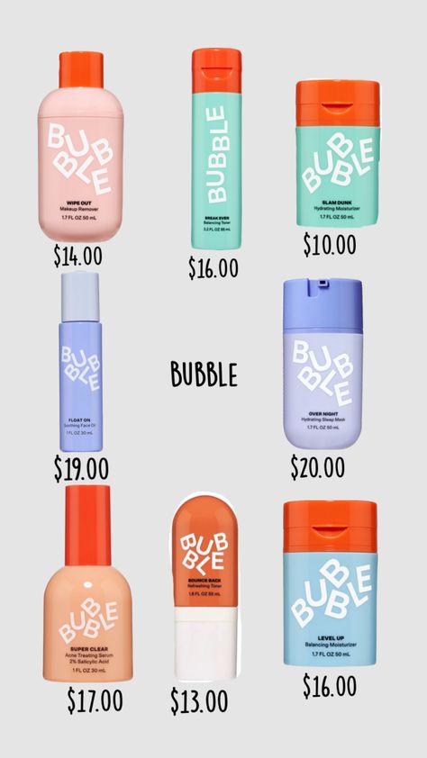 Bubble Skincare Set, Body Collage, Preppy Grwm, Bubble Products, Kids Skin Care, Bubble Skincare, Birthday Things, Bday List, Wishlist Ideas