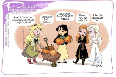 Disney Pocket Princess, New Pocket Princess, Amy Mebberson, Pocket Princess Comics, Disney Princess Comics, Pocket Princess, Disney Princess Cartoons, Pocket Princesses, The Great Pumpkin