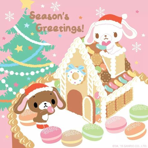 Cutecore Christmas Pfp, Kawaii Christmas Aesthetic, Rilakkuma Matching Pfp, Cutecore Christmas, Christmas Wallpaper Kawaii, Christmas Pfp Matching, Pfp Christmas, Winter Kawaii, Sugar Bunnies