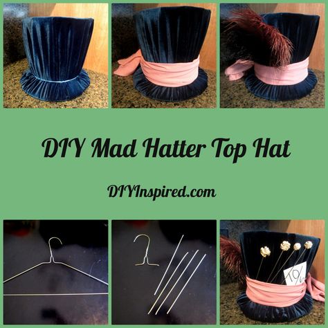 DIY Mad Hatter Top hats (for the boys) & Queen of Hearts crown (for the girls) Mad Hatter Costume Female, Diy Mad Hatter Hat, Female Mad Hatter, Mad Hatter Top Hat, Hatter Costume, Mad Hatter Costume, Mad Hat, Diy Costumes Women, Hat Diy