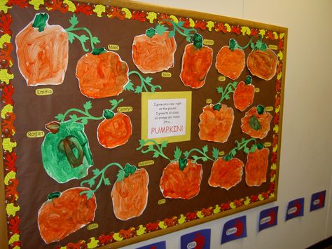 Pumpkin Bulletin Board Preschool Pumpkin Bulletin Boards, Fall Pumpkin Bulletin Board Ideas, Pumpkin Bulletin Board, Pumpkin Patch Birthday Bulletin Board, Pumpkin Patch Board Bulletin, Cutest Pumpkin In The Patch Bulletin Board, Pumpkins Preschool, Parts Of A Pumpkin, Thanksgiving Bulletin Boards