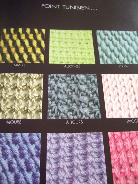 Tunisian Crochet Patterns, Le Crochet, Tunisian Crochet, Crochet Motif, Crochet Afghan, Merino Wool Blanket, Le Point, Embroidered Friendship Bracelet, Knitted Scarf