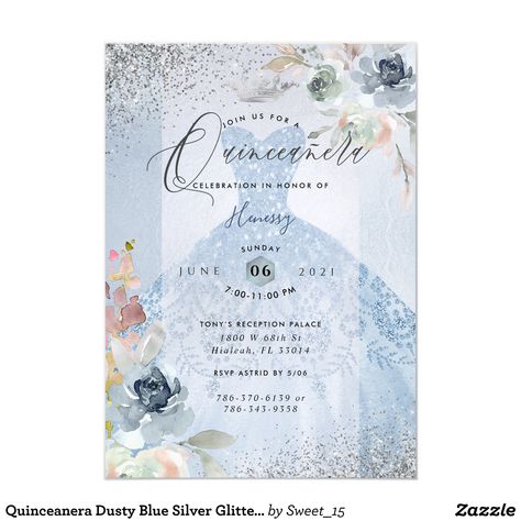 18th Debut Invitation Ideas, Blue Glitter Gown, Debut Invitation Ideas, Glitter Gown, Butterflies Blue, Butterfly Invitations, Quinceanera Dresses Blue, Light Blue Background, Graphics Illustration