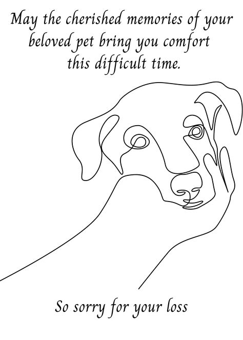 Dog Loss Card, Dog Sympathy Card, Printable Pet Loss Card, Pet Memorial Card, Pet Card Loss Download, 5x7 Greeting Card, Printable Envelope Dog Sympathy Card, Greeting Card Printable, Dog Sympathy, Dog Loss, Printable Envelope, Loss Of Dog, Sorry For Your Loss, Sympathy Card, Card Printable