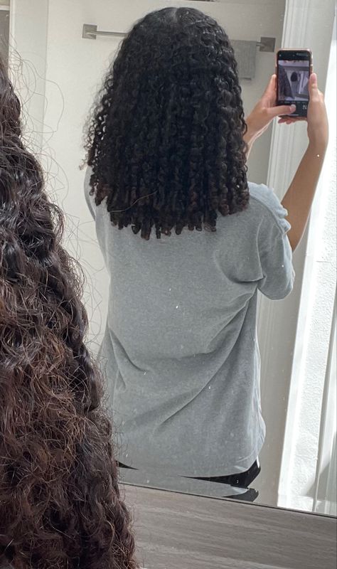 Healthy 3c Hair, Curly Hair Clean Girl, Short Curly 3c Hair, Mixed Girl With Curly Hair, Curly Hair Back View, Curly Hair No Face, Flat Curly Hair, Long 3c Curly Hair, Short 3b Curly Hair