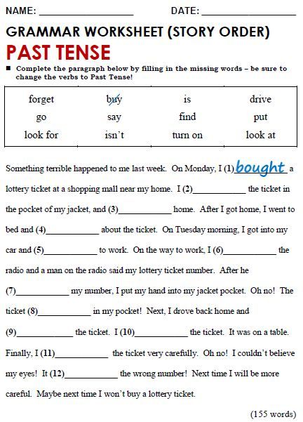 English Grammar Worksheets For Grade 4 Tenses Simple Past Tense Worksheet, Tense Worksheet, Past Tense Worksheet, English Grammar Test, Tenses Grammar, Materi Bahasa Inggris, English Grammar Exercises, Simple Past Tense, Grammar Quiz