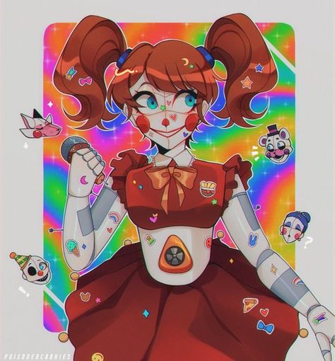 Anime Circus, Five Nights In Anime, Horror Video, Fnaf Fanart, Survival Horror, Circus Baby, Drawing Challenge, Five Nights At Freddy's, Circus