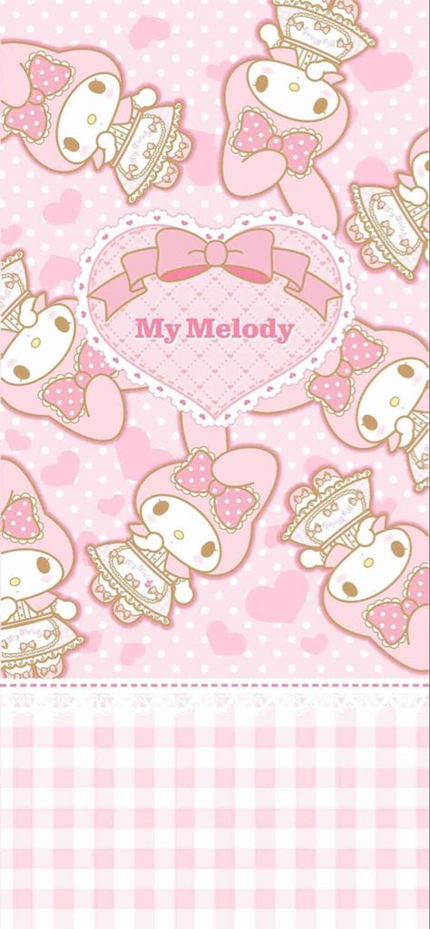 My Melody Pattern, Internet Angel, Melody Wallpaper, Hyper Feminine, Jelly Wallpaper, Kawaii Background, My Melody Wallpaper, Kuromi Melody, Cute Small Animals