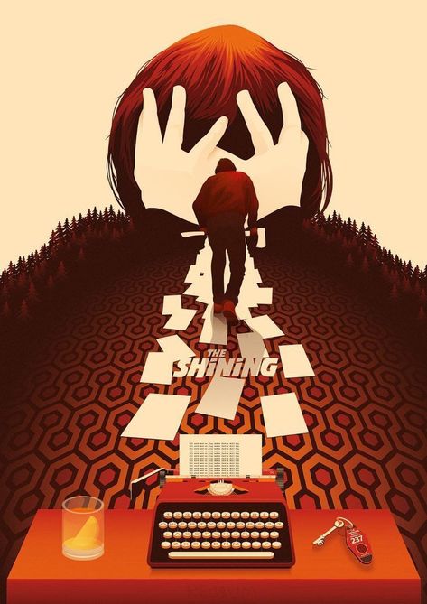 The Shining Poster, Film Posters Art, Horror Artwork, Horror Posters, Horror Movie Art, Movie Posters Design, King Art, Psychological Horror, Movies And Series