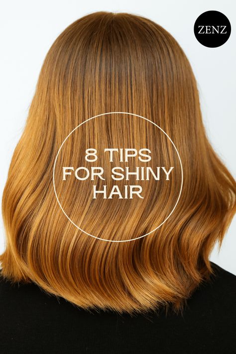 The health of your hair and therefore its shine is affected by various influences in our day to day life. Everything from pollution and weather conditions to hair products and styling tools. But also the hair's natural structure can be the cause of less or no shine at all.   But don't worry – here are 8 tips that work for all hair types. Tips For Shiny Hair, For Shiny Hair, Brushing Hair, Tips For Hair, Hair Color Brush, Henna Hair Color, Henna Hair, Air Dry Hair, Permanent Hair Dye