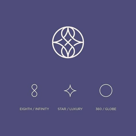 Logo Design Inspiration on Instagram: “Logo Mark Concept for The Eighth ⁠ .⁠ ⁠ Concept : Infinity Mark or Eight + Star (Shows Luxury) + Circle (which represent globe or earth).⁠…” Typo Illustration, Abstract Star, Star Vector, Graphic Sketch, Logo Motion, Minimal Logos, Logo Youtube, Logo Instagram, Clothing Brand Logos