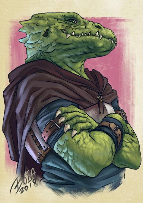 Lizard Folk Dnd, Lizardfolk Druid, Gecko Character, Green Kobold, Green Dragonborn, Spore Druid, Dragon Person, Female Dragonborn, Dnd Npc