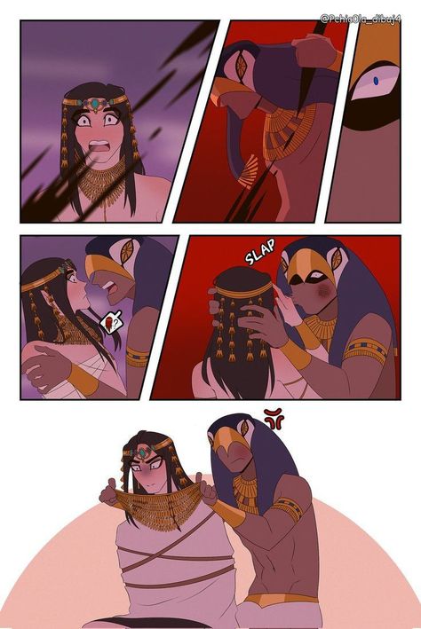 Egypt Concept Art, Anime Egyptian, Ancient Egyptian Gods, Egypt Art, Egyptian Mythology, Manga Cute, Digital Comic, Egyptian Gods, Amazing Art Painting