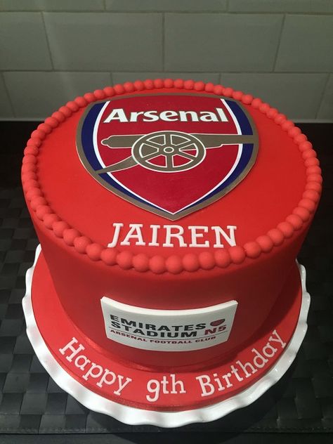 Arsenal Birthday Cake, Arsenal Cake, 40th Birthday Cakes For Men, Liverpool Cake, Birthday Cake For Men, Football Themed Cakes, Soccer Birthday Cakes, Cake For Men, Arsenal Wallpapers