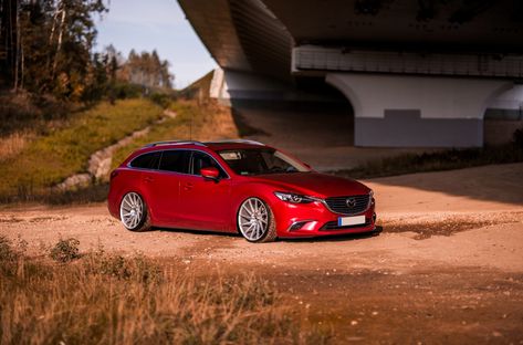 Red Mazda 6 Sporting Silver Machined JR Wheels Mazda 6 Estate, Red Mazda, Mazda 6 Wagon, Mazda 6, Military Discounts, Us Images, Instagram Inspiration, Wagons, Mazda