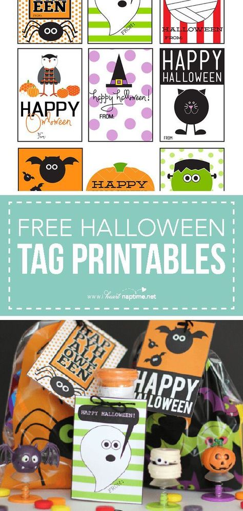 Happy Halloween Tags, Halloween Masks Kids, Halloween Labels Printable, Printable Halloween Tags, Halloween Treat Tags, Imprimibles Halloween, Fairy Halloween Costumes, Free Printable Tags, Halloween Labels