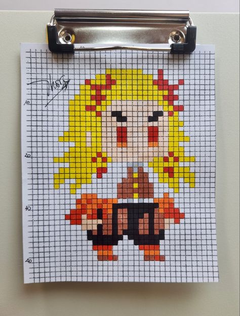 #pixel #pixelart #rengoku Kid Exercises, Inosuke Hashibira, Fuse Bead Patterns, Graph Paper Art, Anime Pixel Art, Fuse Beads, Graph Paper, Exercise For Kids, Riverdale