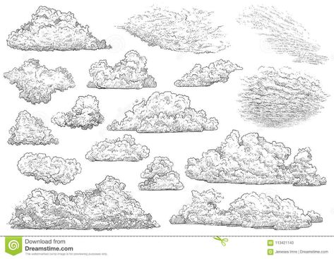 Ink Line Art, Hatch Drawing, Cloud Texture, Cloud Illustration, Texture Drawing, Line Art Vector, Cross Hatching, Cloud Drawing, Illustration Art Drawing