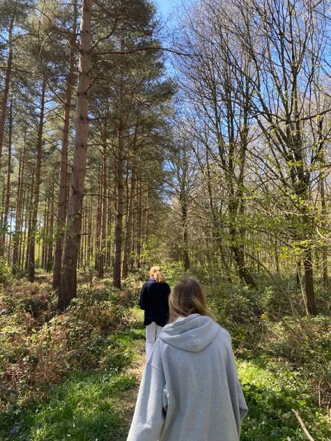 Power Walk Aesthetic, Walking In Woods Aesthetic, Walking Aesthetic Couple, Take A Walk Aesthetic, Walking With Friends Aesthetic, Outdoor Walks Aesthetic, Running Through The Woods Aesthetic, Going On A Walk Aesthetic, Going On Walks Aesthetic