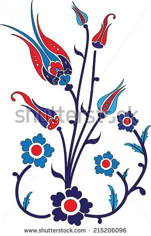 Medusa Tattoo Design, Tulip Tattoo, Turkish Textiles, Turkish Tiles, Tulips Art, Art Sketches Doodles, Arabic Pattern, Turkish Design, Home Tattoo