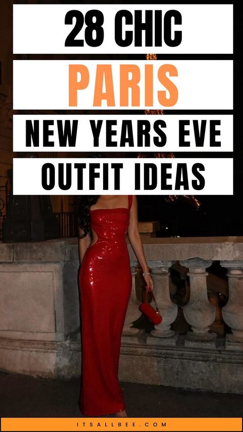 Discover the ultimate Paris New Year's Eve outfit ideas, from glamorous gowns to chic mini dresses. Get inspired with elegant looks perfect for dinners, parties, and iconic celebrations in the City of Lights! Paris New Years Eve Outfit, Paris New Years Eve Aesthetic, Paris New Years Eve Outfit Winter, Paris New Years Eve Eiffel Towers, Paris New Years Eve Party, New Years Eve Outfits In Paris, Disneyland Paris New Years Eve, Paris Nye Outfit, Paris Aesthetic Nye, Nye In Paris Outfit, Christmas