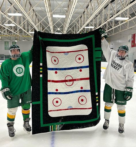 Good Old Hockey Game quilt pattern from MadAboutPatchwork Hockey Quilt, Guy Quilts, Golf Quilt, Hockey Gifts, Hockey Game, Hockey Games, Lake George, Birthday Gifts For Boyfriend, Quilt Ideas