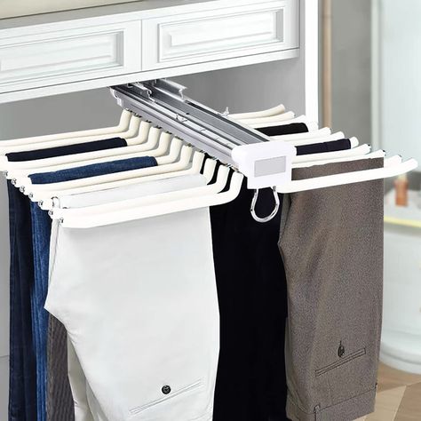 Hanger Organizers, Trouser Rack, Bar Clothes, Organiser Son Dressing, Organizar Closet, Pants Hanger, Trouser Hangers, Pants Rack, Hanger Organizer