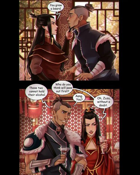 Artcraawl on Instagram: “After all this time I've finally drawn Sokka & Azula as (slightly older) adults 🎉 Whee! 🎉 Facial hair Sokka has finally been let out of his…” Sokka And Azula, Avatar Sokka, Avatar Azula, Avatar Legend Of Aang, Avatar Zuko, Avatar The Last Airbender Funny, Only Believe, Avatar Funny, Avatar Series