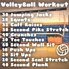 Braids For Sports, Volleyball Exercises, Volleyball Workout, Volleyball Things, Volleyball Conditioning, Workout Hair, Volleyball Life, Volleyball Skills, Volleyball Practice