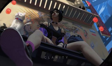 Graffiti Girl, 사진 촬영 포즈, Arte Cyberpunk, Low Angle, Figure Poses, Dynamic Poses, Cyberpunk Art, Digital Art Illustration, Arte Fantasy