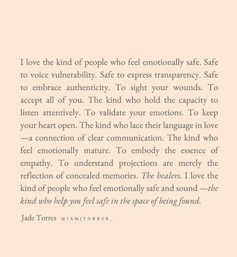 People Who Make You Feel Safe, Emotionally Safe, Clear Communication, Feel Safe, Kinds Of People, Poets, Make You Feel, Make It Yourself, Feelings