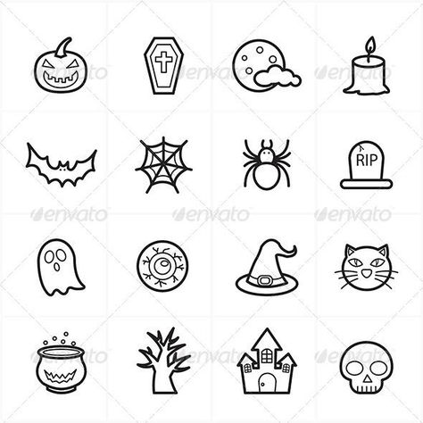 Halloween Line Drawings, Witchy Finger Tats, Small Halloween Tattoos Simple, Halloween Henna, Hawk Tattoos, Tattoos Eagle, Landscape Tattoos, Tattoos Tiger, Tattoos Lion