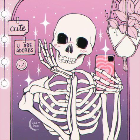 Filter Aesthetic, Armband Tattoos, Skull Art Drawing, Cute Skeleton, Apple Devices, Skeleton Art, Pink Skull, Pink Halloween, Photo Filters