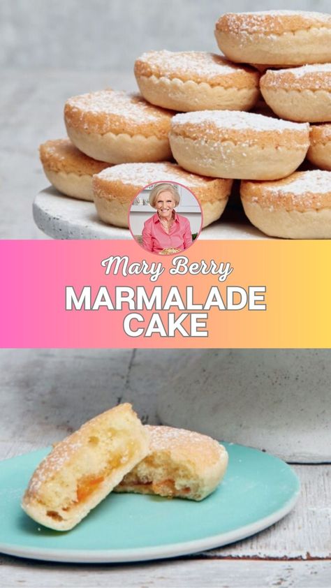 Mary Berry Marmalade Cake​ Mary Berry Cake Recipes, Marmalade Muffins, Mary Berry Recipes Baking, Mary Berry Baking, Mary Berry Cakes, Berry Cakes, Lime Marmalade, Marmalade Cake, Mary Berry Recipes