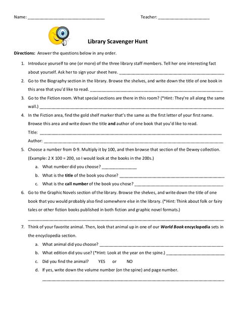 I used this scavenger hunt with 6-8th grade students in the school library. It was a hit! Library Scavenger Hunt Middle School, Library Scavenger Hunt, Skill Ideas, Book Scavenger Hunt, Internet Scavenger Hunt, Classroom Scavenger Hunt, Library Orientation, Passive Programs, Library Games