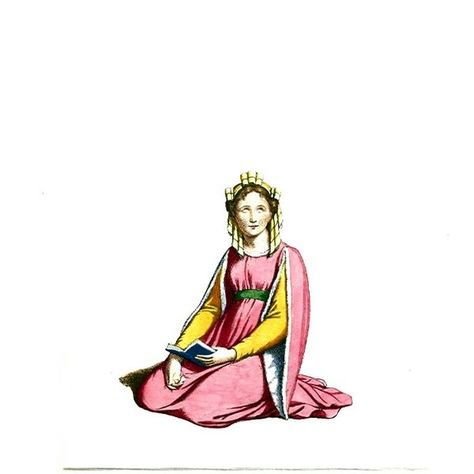 Kneeling Woman in Medieval Dress or Costume Kneeling In Dress Reference, Kneeling In Dress, Kneeling Reference, Medieval Riding Dress, Medieval Dress Accurate, Medieval Lady In Waiting Dress, Medieval Overdress, Kneeling Woman, Woman Kneeling