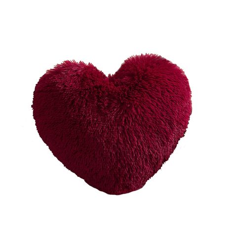 Red Room Decor, Heart Shaped Pillow, Heart Pillows, Shaped Pillow, Red Throw Pillows, Heart Pillow, Fur Throw Pillows, Red Pillows, Sofa Throw Pillows