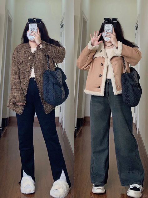 Midsize Ootd, Outfit For Plus Size, Streetwear Jackets, Stylish Winter Outfits, Ootd Ideas, Fashion Is My Passion, Cute Clothing, Coat Outfits, Ideas Outfit