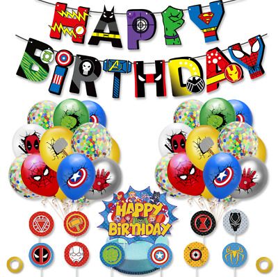 Avengers Party Decorations, Avenger Party, Superhero Birthday Party Decorations, Superhero Balloons, Ballon Banner, Superhero Theme Party, Ballon Party, Boy Birthday Decorations, Avenger Birthday Party