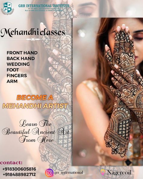 Mehndi Wallpaper, Class Poster Ideas, Class Poster Design, New Henna Designs, Thread Bangles Design, Angels Beauty, Latest Henna Designs, Certificate Design Template, Henna Cones