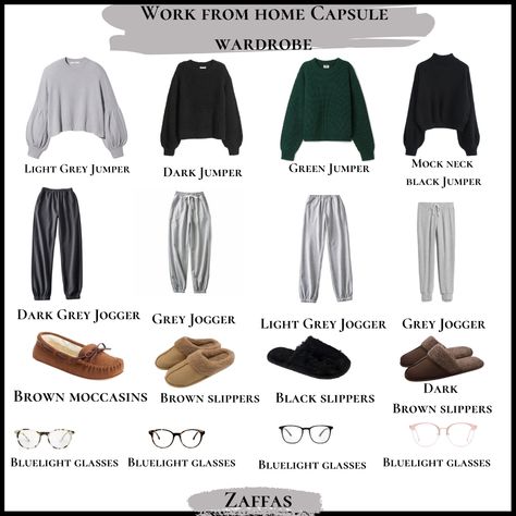 Work From Home Athleisure, Womens Casual Comfy Outfits, Comfy Work From Home Outfits Winter, Lounge Wear Work From Home, Wfh Style Women, Cozy Outfit Ideas For Home, Work From Home Loungewear, Comfy Wfh Outfits, Yoga Capsule Wardrobe