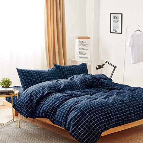 Navy Blue Duvet Cover, Bedding Navy, Bed Sheet Sizes, White Grid, Blue Duvet, Blue Duvet Cover, Mario Nintendo, Full Duvet Cover, Duvet Covers Twin