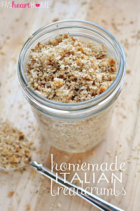 Italian Breadcrumbs Recipe, Homemade Italian Bread Crumbs, Italian Bread Crumbs Recipe, Freezer Bread, Breadcrumbs Recipe, Homemade Bread Crumbs, Eggplant Meatballs, Italian Breadcrumbs, Dry Mixes