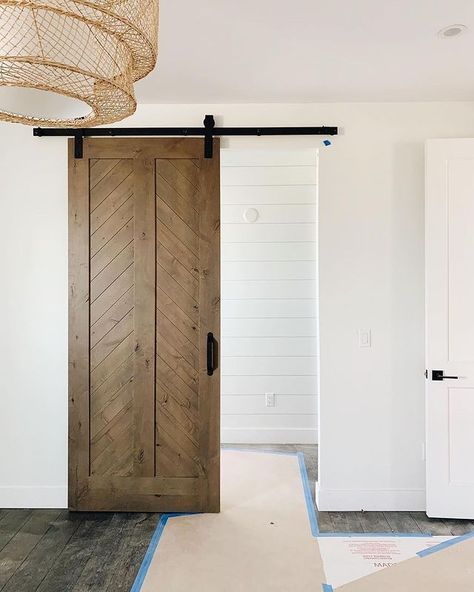 Chevron Barn Door, Mirror Barn Door, Bathroom Barn Door, House Pantry, Wood Barn Door, Barn Door Designs, Modern Barn Door, Rustic Barn Door, Colonial Design