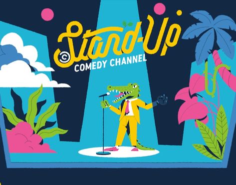 Stand-Up Bumper - Comedy Central Central Italy, Comedy Festival, Stand Up Comedians, Comedy Show, Comedy Central, Stand Up Comedy, 2d Animation, Event Poster, Sound Design