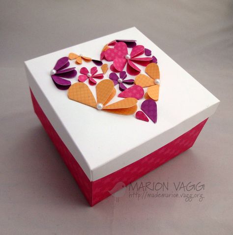 Red Mailbox, Box Tutorial, Paper Flower Crafts, Creative Gift Wrapping, Paper Creations, Diy Gift Wrapping, My Funny Valentine, Photo Box, Diy Box