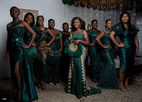 Traditional Ghanian Wedding Dress, Ghanaian Wedding Traditional Bridesmaids, Ghana Traditional Wedding Bridesmaid, Traditional Ghanaian Wedding Dresses, Ghanian Traditional Wedding, Ghana Traditional Wedding Engagement, Ghanaian Wedding Dress, Ghanaian Traditional Wedding Dresses, Traditional Ghanaian Wedding